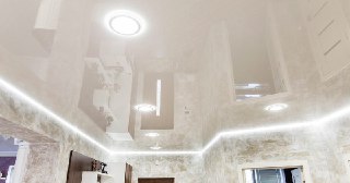 Натяжной ПВХ потолок Гудермес, цена от 2160 руб.